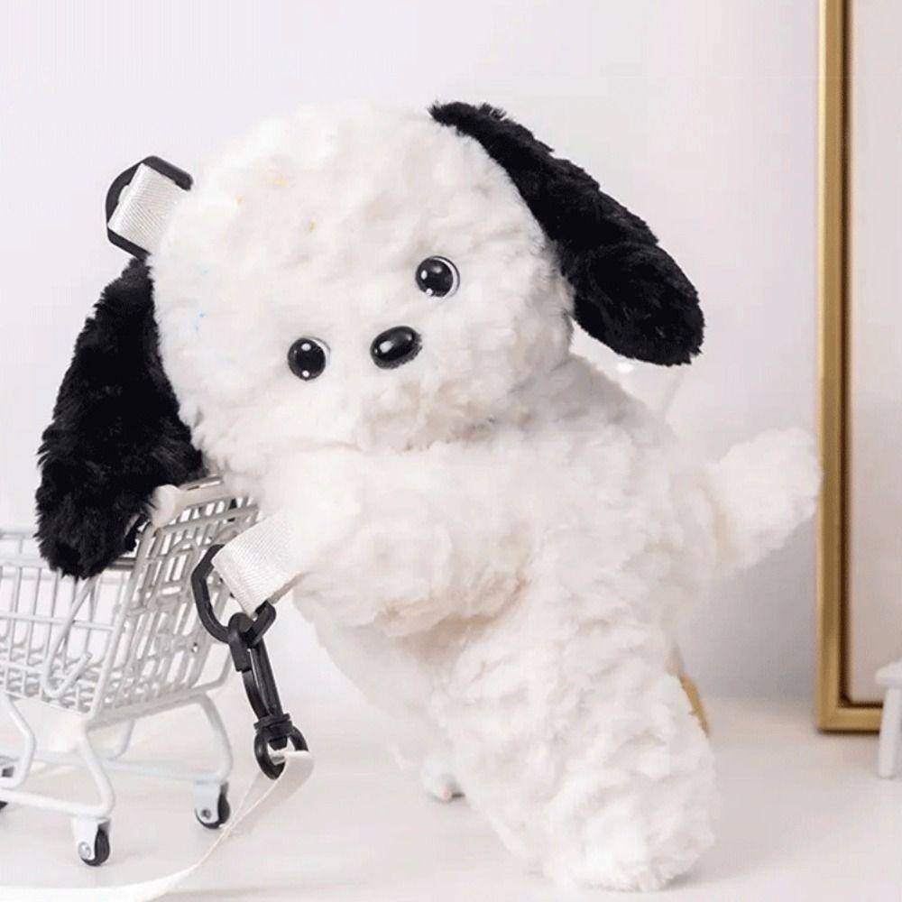 Doll Plush Shoulder Bag Cartoon Animal Backpack Casual Dog Crossbody Bag  Ladies