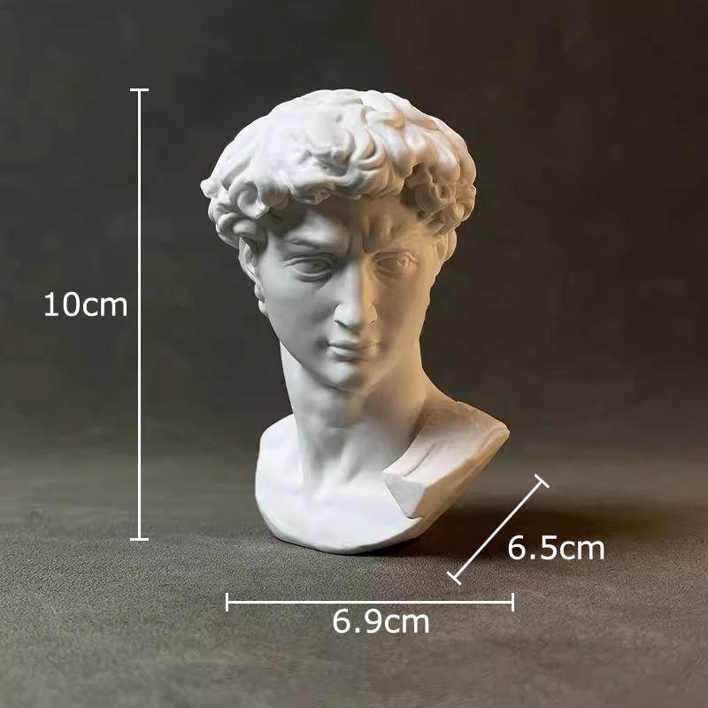 

David Plaster Statue Desk Decoration Creative Figures Ornaments Sketching Practice Coloring Teaching Tool Characters Sculpture
