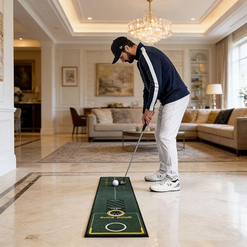 Outdoor Golf Putting Training Mat Good Zone Design Non Slip Portable Floor Mat Mens Gift Patio Home Decor