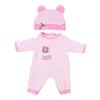 Bear Ear Hat Overalls Furry Outfit For 18 Inch Girl Doll Christmas Accessories Fashionable Furry Winter Pajama