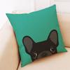 Home Decor Cushion Cover Cute Dog Head Throw Pillowcase Pillow Covers