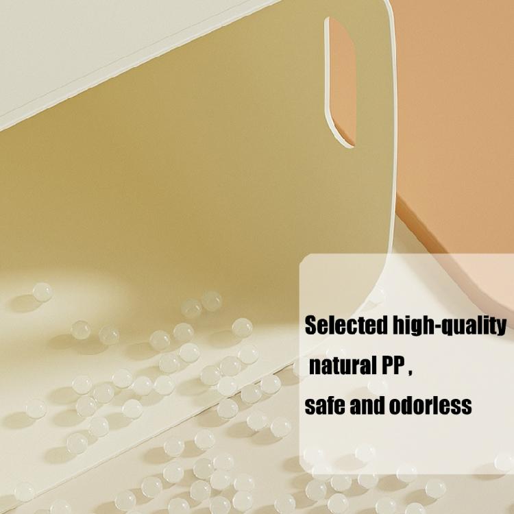 Platzsparende stapelbare Creme-Organizer-Box mit Schutzdeckel, Aufbewahrungslösung für den Kleiderschrank zu Hause, Aufbewahrungsbehälter