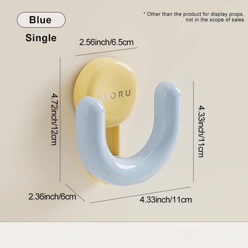 

1pc Suction Cup Slipper Holder Vacuum Press Type Strong Non Punching Hook Behind The Bathroom Door Bathroom Storage