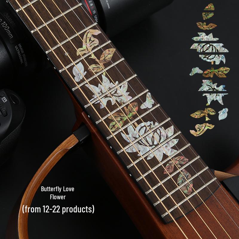 Personalized Guitar Sticker Set: Decorative Fingerboard and Panel Protectors for Acoustic and Electric Guitars.