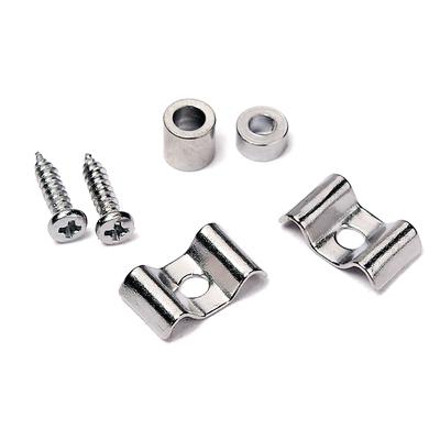 1 Paar Metall-Saitenbaumführungshalter für ST- und SQ-E-Gitarren-Bass-Ersatzteile, Silber