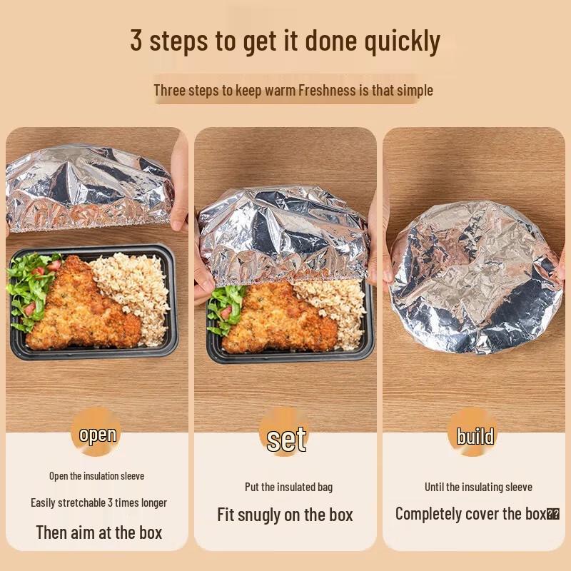 Magic Fairy Lebensmittel-Isolierhüllen aus Aluminiumfolie