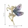 Metal Dancing Girl Brooch Light Luxury Butterfly Brooch Delicate Women's Brooch  Clothes Decoration