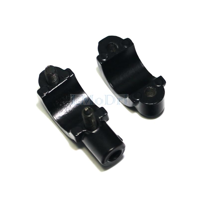 LMoDri Motorrad 7/8" Lenker Spiegel Halterung Halter Rückspiegel Adapter Halterung ATV Roller 10mm/8mm Gewinde