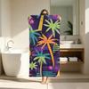 Beach Vibe Summer Coconut Tree Towel ultra-fine fiber quick drying absorbent bath towel, outdoor swimming sports towel