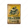 DORA Segno in Latta TT Isle Of Man Poster Metallico Retro Vintage Segni in Latta Gare di Motociclette Targhetta Piatto da Parete Pub Bar Garage Decorazione Casa xcm