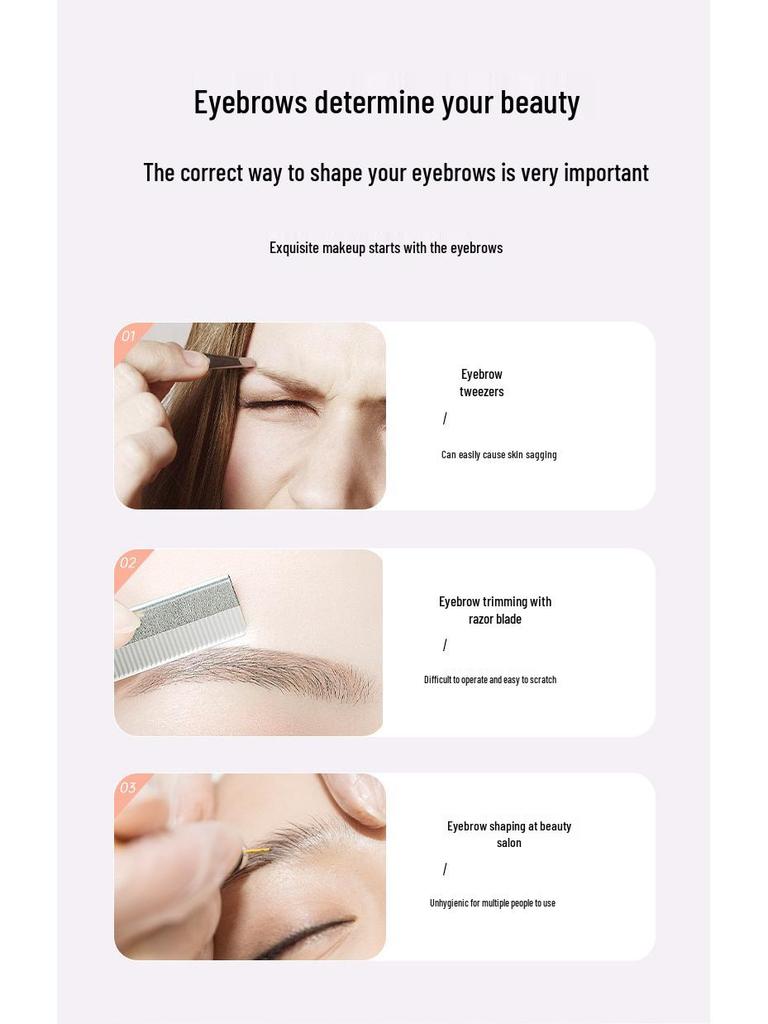 Rechargeable Portable Eyebrow Trimmer Pen: Compact Hair Removal Device for Eyebrows