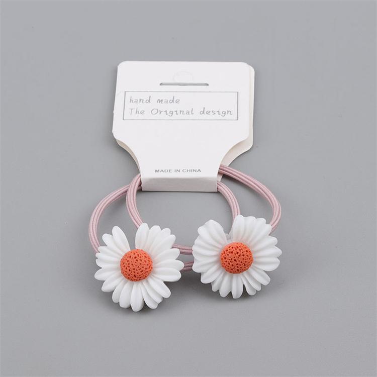 Bestseller New Kids Colorful Daisy Hair Accessories Sweet Girls Hair Ring Band Elastic Hair Ropes for Children
