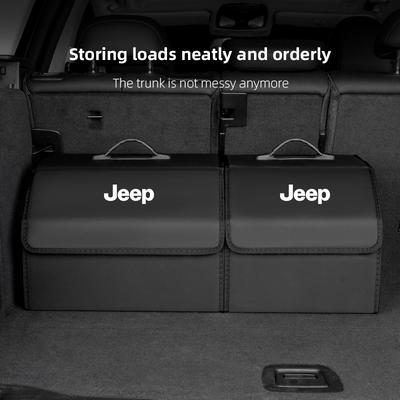Folding Car Storage Bag Trunk Organizer Box Tools Tidying Sticker For Renegade Liberty XJ Wrangler Cherokee JL JK Gladiator