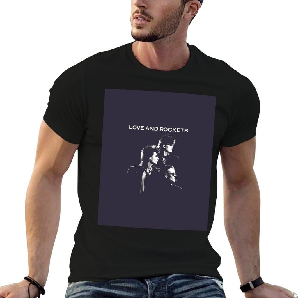 Birthday Gift Love And Rockets Gift Music Fans Tshirt Plus Size Clothes Anime Tshirt Short Sleeve Tee Unisex