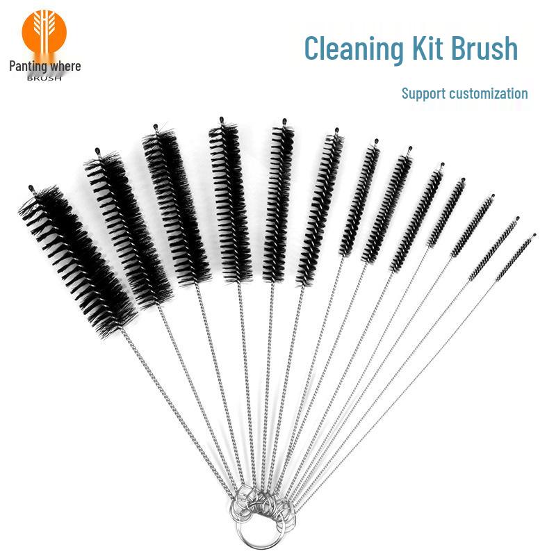 Test Tube Straw & Cup Cleaning Nylon Brush Set for Insulated Cups, Wine Glasses & Tea Cups