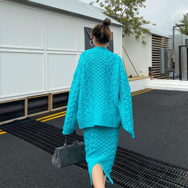 Xitao Dvoudílná sada Dámská pletací dvoudílná sada GCC4044