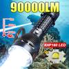 9111LM Upgrade XHP161 Diving Flashlight Powerful Profession Underwater Lantern Rechargeable Dive Torch IP8 Waterproof Scuba Lamp