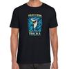 Tralalero Tralala Electric Shark TShirt Black Tee with Fierce Anthropomorphic Shark Graphic Blue Lightning Effects Streetwear
