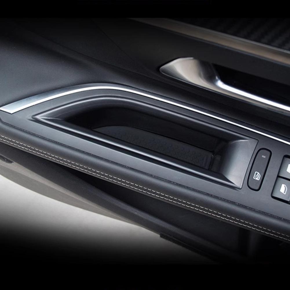 2 st Bil Dörrhandtag Armstöd Förvaringsorganisatör Låda Behållare Hållare Fack Biltillbehör För Peugeot 3008 3008GT 4008 5008 2016-2020