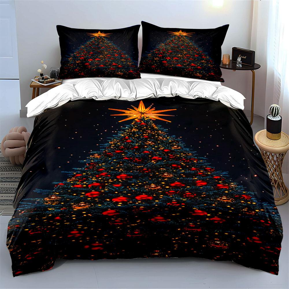 Radiant festive brilliance Bedding sets Duvet cover sets Duvet covers Pillowcases(1*Duvet Cover 2*Pillowcases without duvet insert)