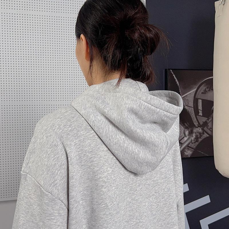 Puma Casual Solid Color Drop Shoulder Long Sleeve Zipper Hooded Jacket Women jackets 636312-04