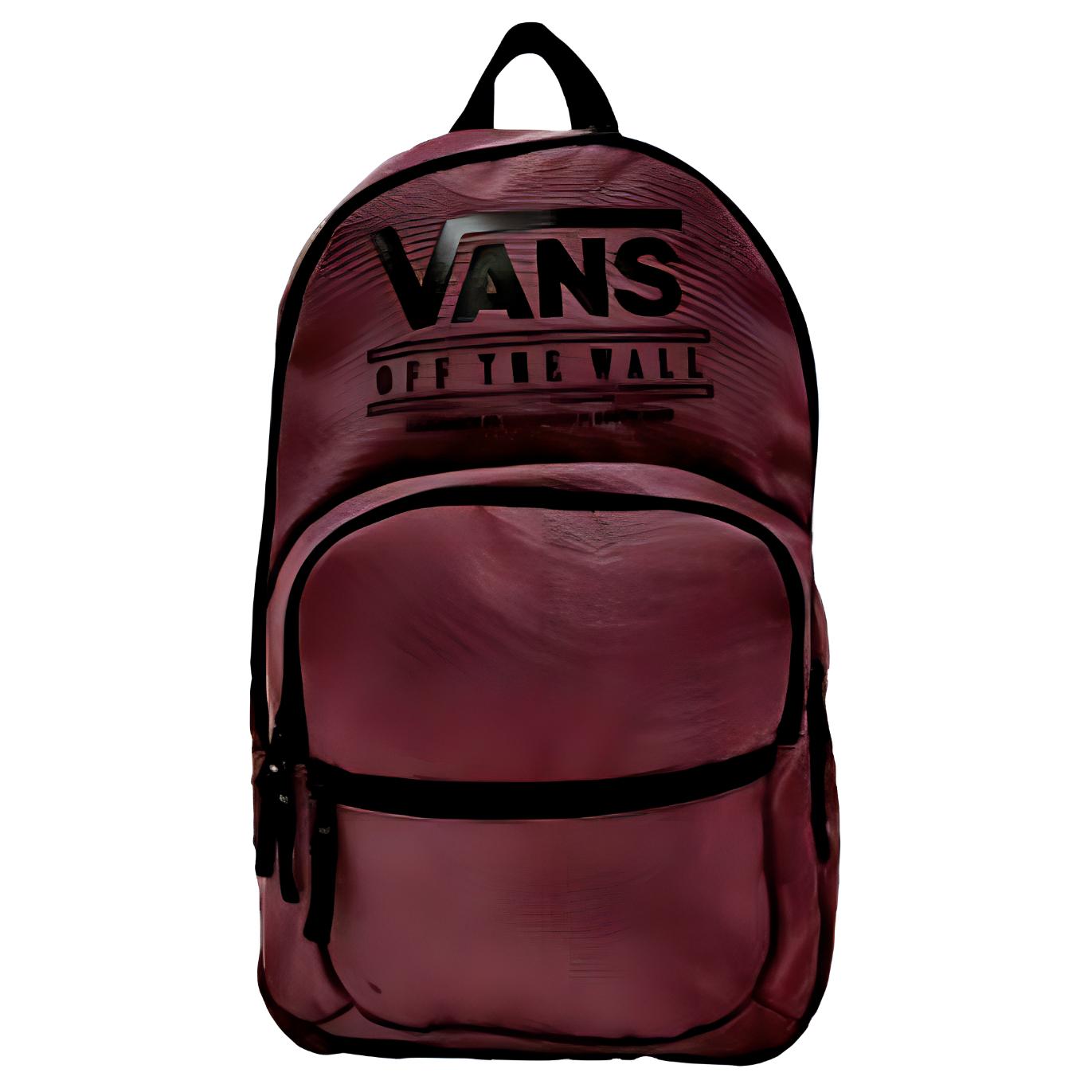 Vans Wall Motivate Fashion Casual Zipper Backpack Unisex backpack Red VN0A4B28SQ3 Red