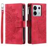For Xiaomi Redmi Note 13 Pro 5G/Poco X6 5G Phone Case Flower Pattern Leather Flip Cover