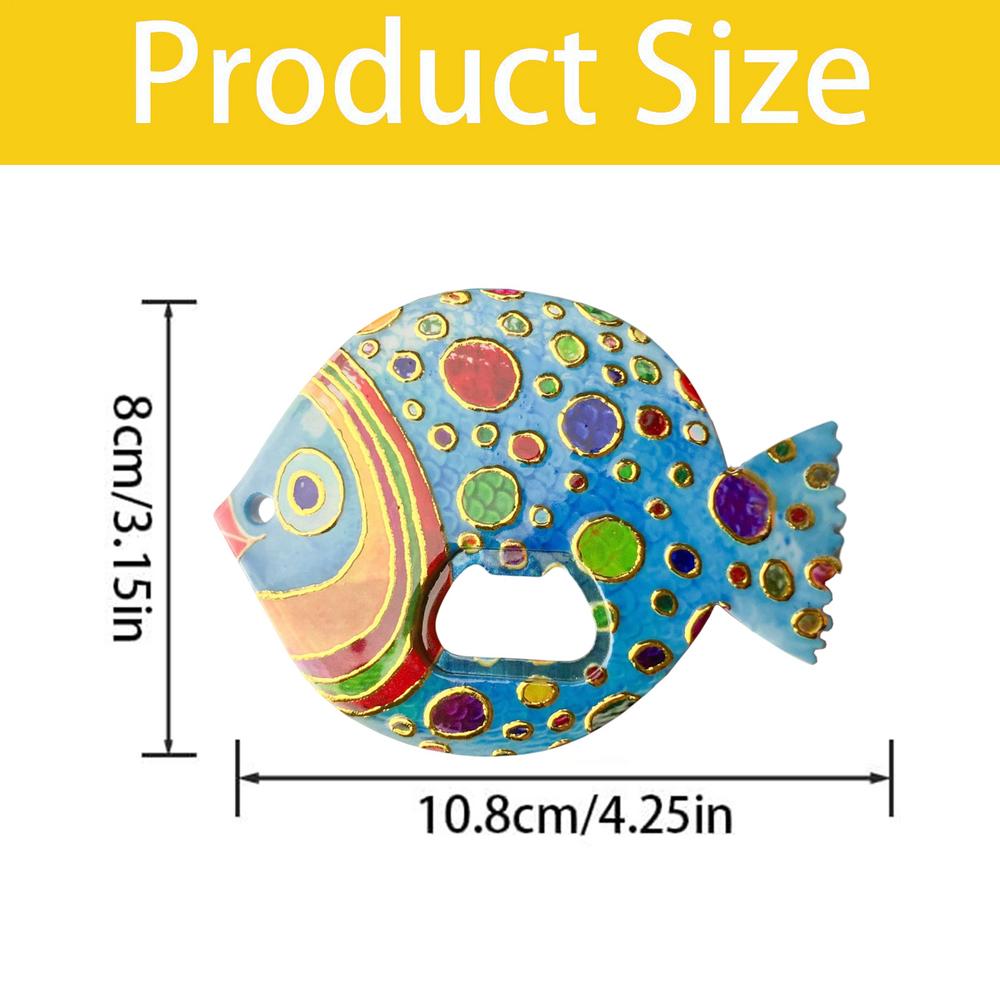 Fish Bottle Opener Multifunctional Fridge Magnets Refrigerator Magnetic Decal Cute Fat Head Fish Beer Bottle Opener Home Decor