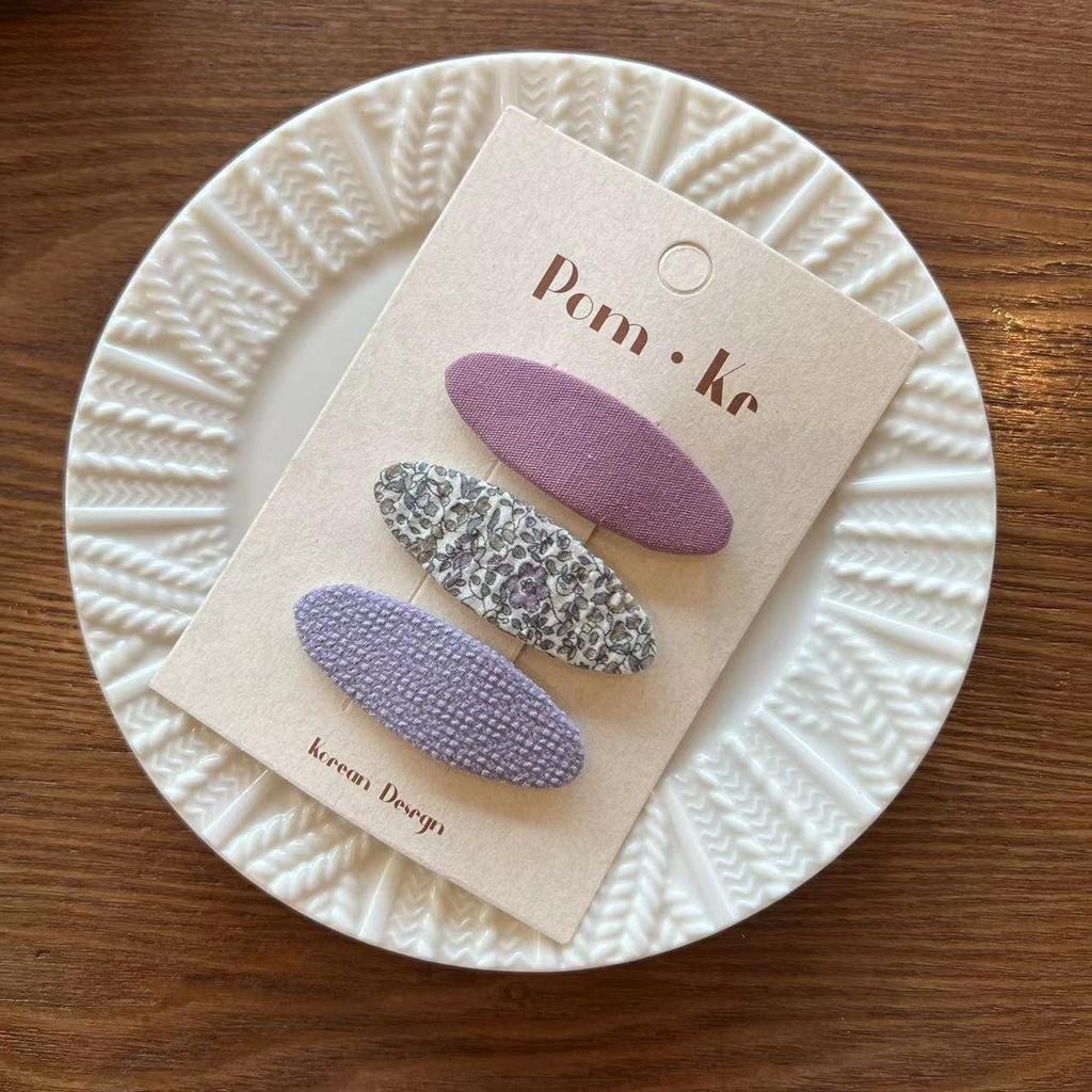 Cute Floral Cloth Oval Hairpins Set Women Girls Kids Hair Clips Pin Barrettes Accessories Hairclip Hairgrips Headdress Ornaments