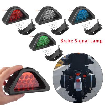 Universal Triangle Sporty 12LED Rear Fog Light Stop Light Brake Signal Lamp Third Brake Lamp