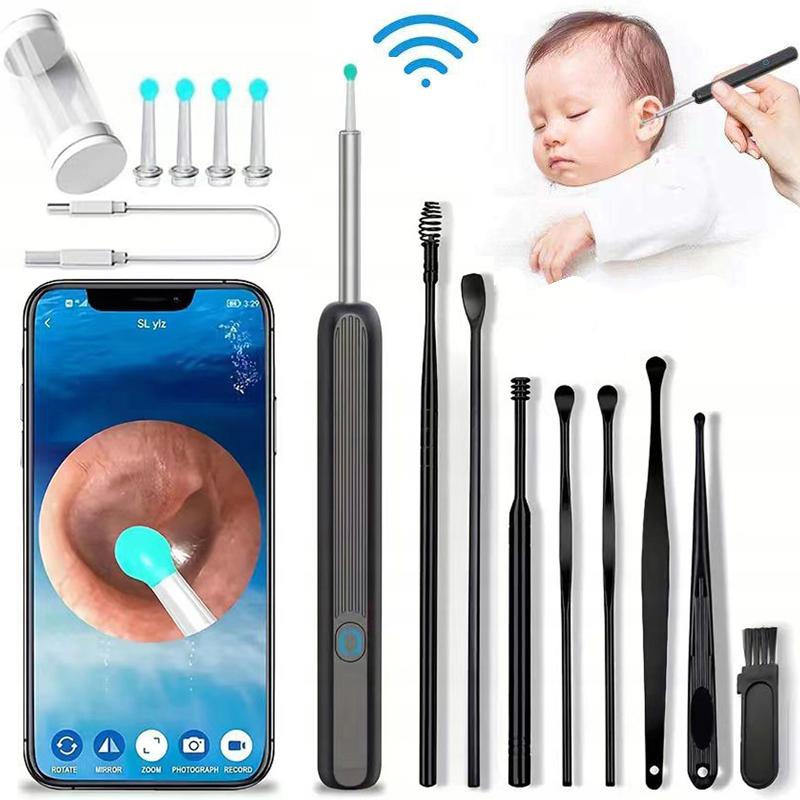 Smart Otoscope Camera Ear Cleaning Wax Wifi Hd Application Endoscope