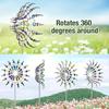 1 Piece of Metal Powered Windmill - Outdoor Garden Decoration, No Battery Required, Creative Lawn Art Rotator