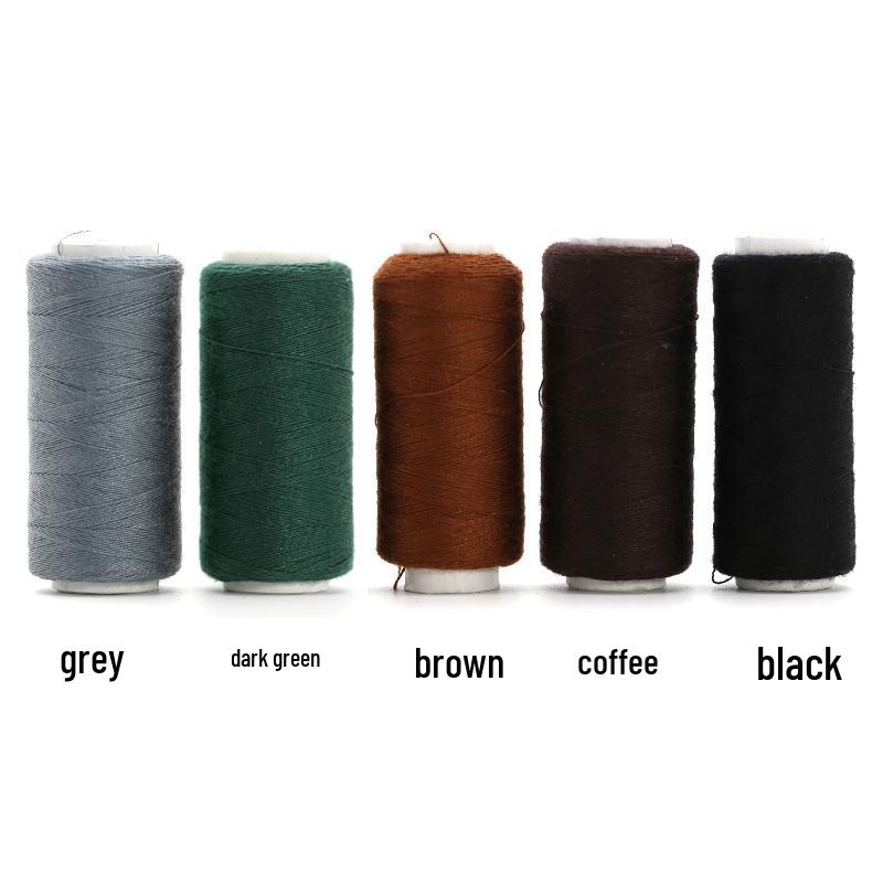 402 Polyester Black & White Sewing Thread Set: Small Roll for Machine & Hand Sewing, Needle & Thread for Household & Clothes Use.