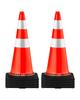 Safety Cones Traffic Cones 8 X 30" Orange Reflective Collars Road Cones