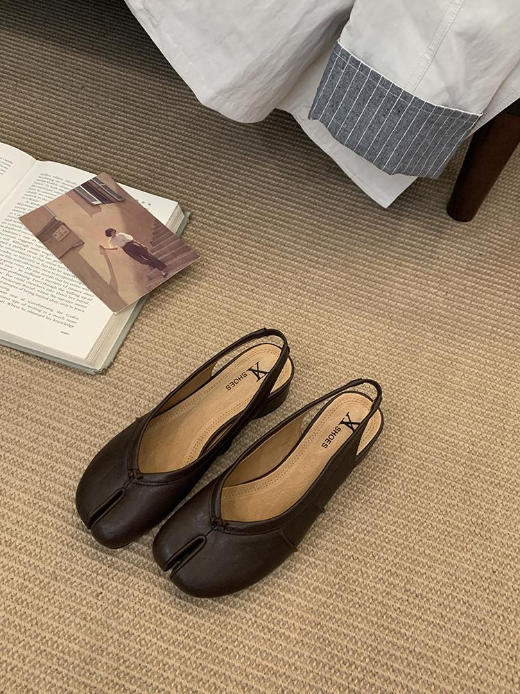 

Винтажные сандалии в японском стиле женские с круглым носком, ремешком на щиколотке и пряжкой, повседневная обувь, элегантные, удобные сандалии для женщин 39 кофейный