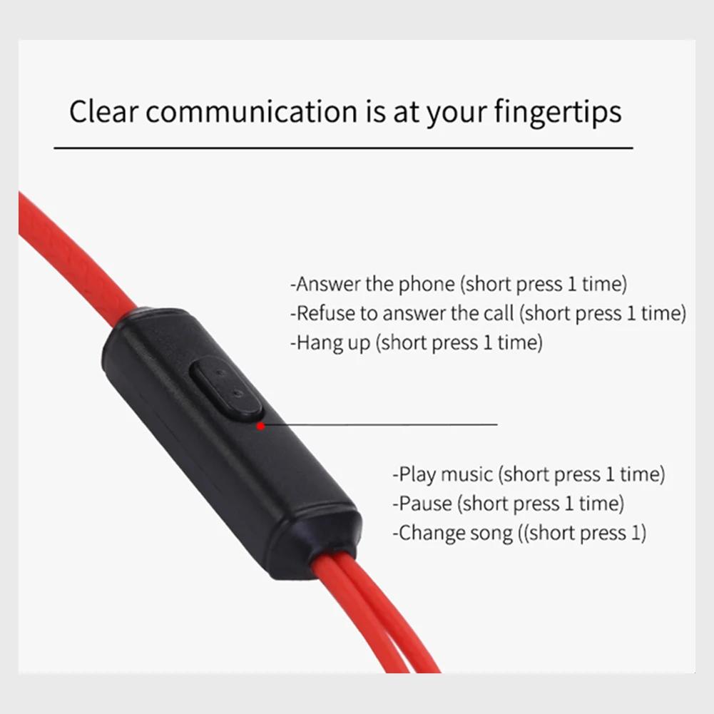 Écouteurs intra-auriculaires de sport étanches G3 IPX5 avec micro filaire à mémoire de forme, crochet d'oreille de 3,5 mm, casque de musique, stéréo, basses