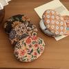 Vintage Floraler Kosmetikspiegel Tragbarer Reise-Doppelseitiger Schminkspiegel Für Damen Mädchen Hohe Klarheit Tasche Handheld Kosmetikspiegel