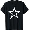 Cyber Y2k Star On Front Black And White Room Aesthetic 2000s T-shirt Oversized Cotton Tshirt Fashion O-neck Tees T Shirt Unisex