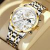 popular in silver and analog business watch by Stylish stainless steel watch for men with date simple large dial with Roman moon perfect as a Men's