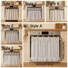 Pastoral Style Kitchen Stove Cover Skirt Handmade Stove Decor Valance Cabinet Curtain  Small Window