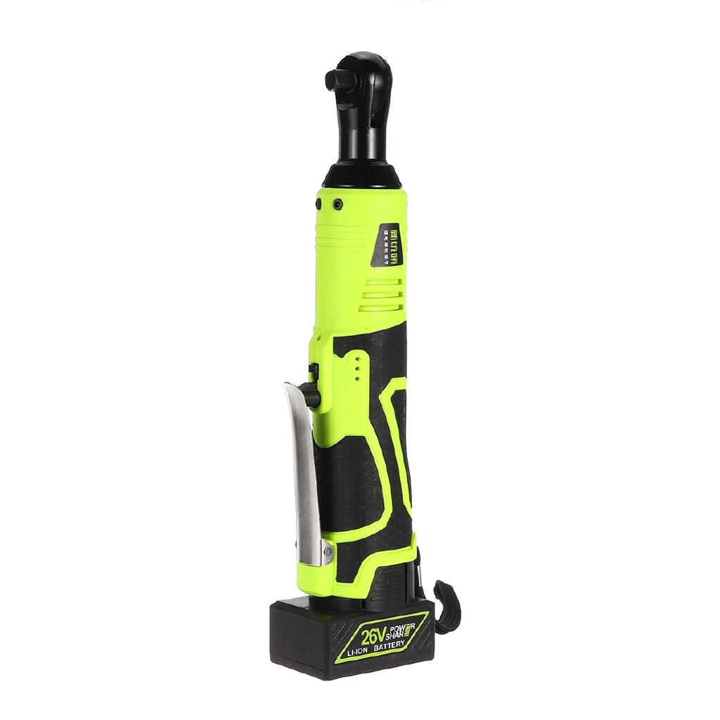 26V 160NM Torque 3/8 Cordless Electric Ratchet Wrench Tool Set Impact Wrench Power Tool Rechargeable Battery Scaffolding