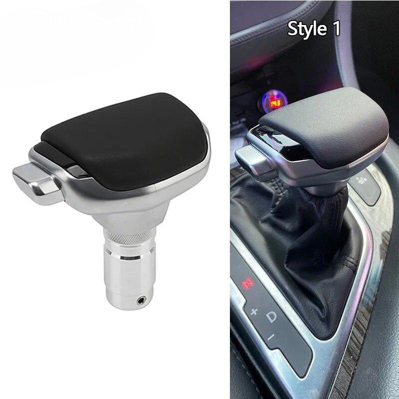 Universal PU Leather Automatic Car Gear Shift Knob Shifter Lever Handle Head Stick Replacement Interior Accessories for Kia for Hyundai