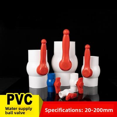 PVC-Rohrverbinder Gerade Wasserrohradapter Aquarium Wasserversorgung Verbindung Kugelventil