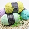 4-Ply Medium-Thick Milk Cotton Yarn: Four Skeins for Crochet, Knitting, DIY Flower Bags & Dolls