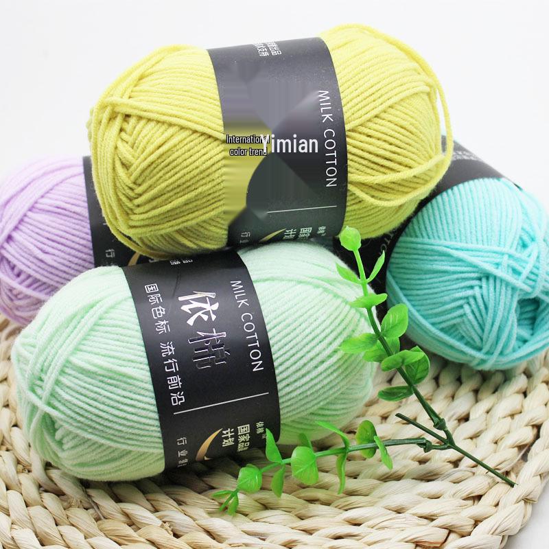 Medium Thick Handmade Cotton Baby Yarn for Knitting, Crochet, and DIY Projects