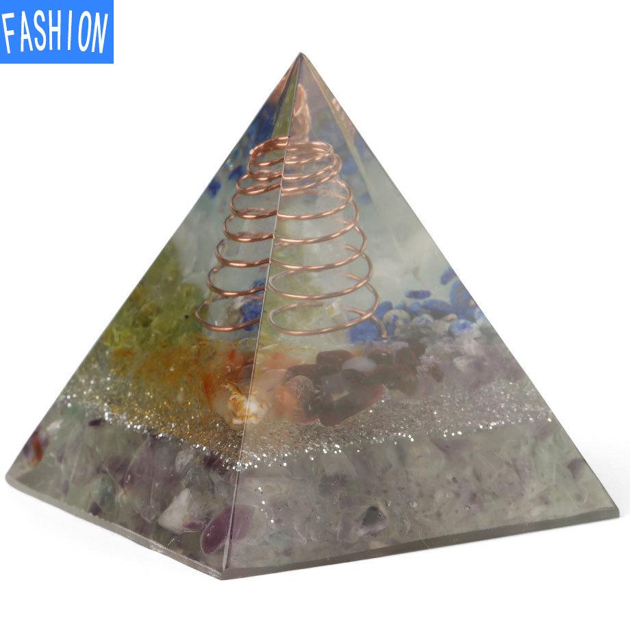 Leimharz Kristall Kies Stein Spirale Pyramide Pendel Europäisches und amerikanisches Ornament Eugen Turm Ornament