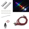 10 STÜCK Buntes LED-Beleuchtungs-Kit, DIY Bausteinbeleuchtung, Kompatibel mit Lego Bausteinmodellen, beleuchten Sie Ihren Bau
