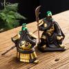 Wu Caishen Guan Gong Lord Guan The Second Purple Sand Tea Ornaments Boutique Tea Table Decoration Tea Pet