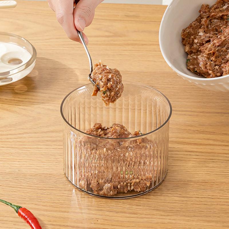 Moule à Boulettes De Viande 4 Cuillères - Inox 304 Avec Spatule - Pour Boulettes, Croquettes, Falafels