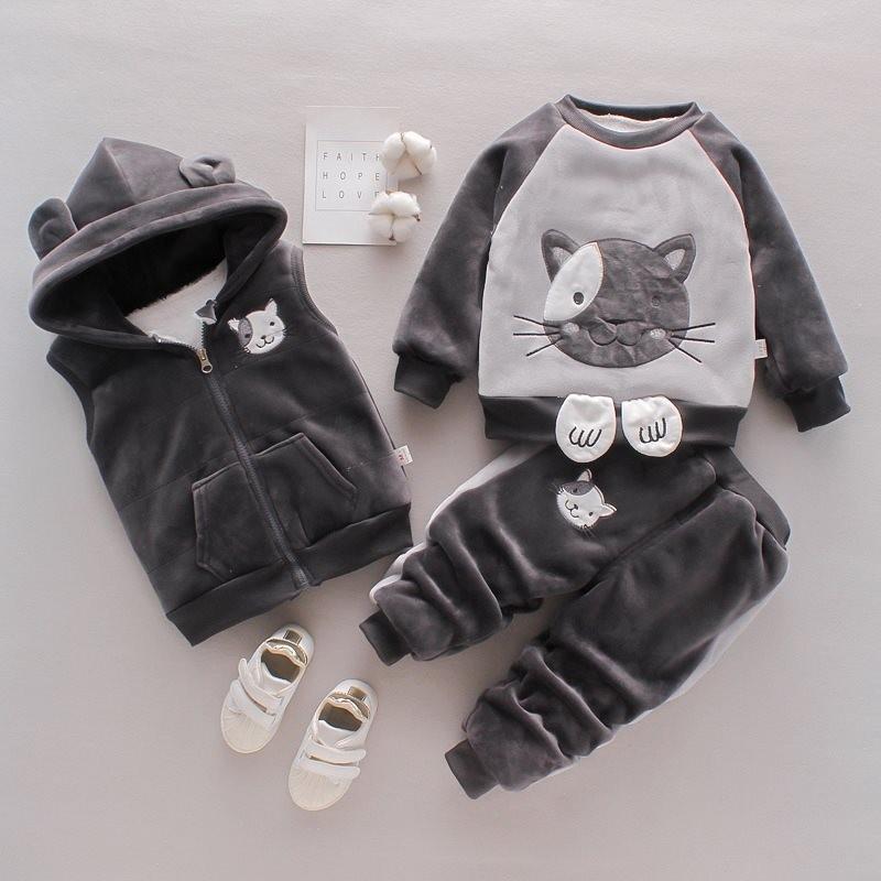 Morbido e Accogliente Set di Abbigliamento Invernale per Bambini Piccoli e Toddler Età 1-3 Anni